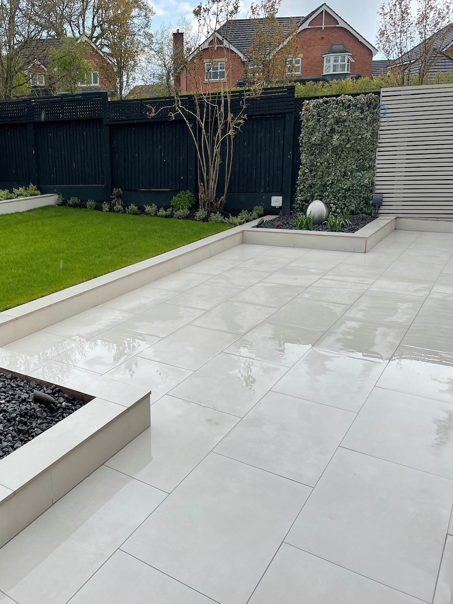 Eclipse Off White Outdoor Porcelain Paving Slabs - 900x600x20mm