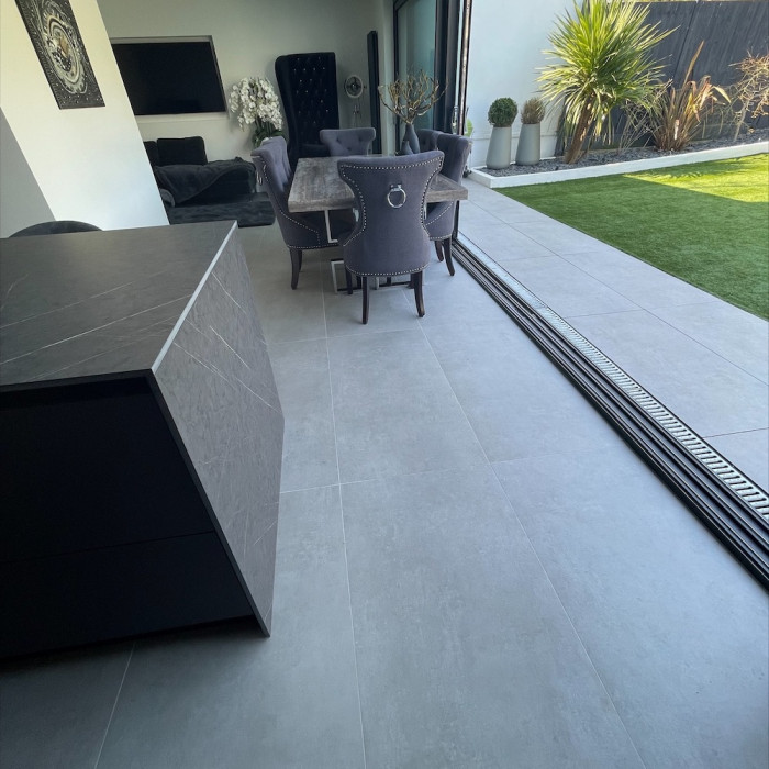 Eclipse Silver Porcelain Tile - 1200x600mm
