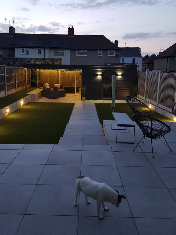 Eclipse Silver Outdoor Porcelain Paving Slabs - 800x800x20mm