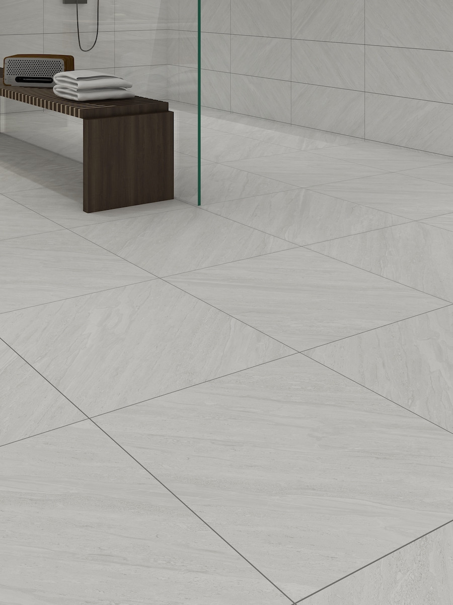 Eco White Indoor Wall & Floor Tiles - 600x600mm