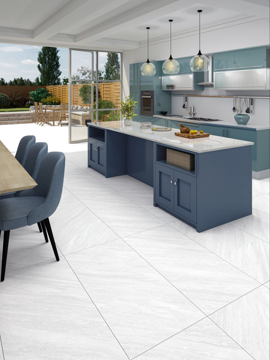Eco White Large Format Indoor Wall & Floor Tile - 1200x600(mm)