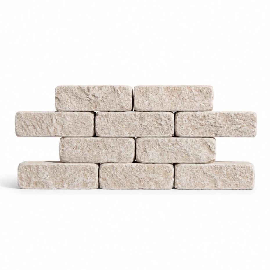 Egyptian Dijon Limestone Garden Walling - 250x100x50mm