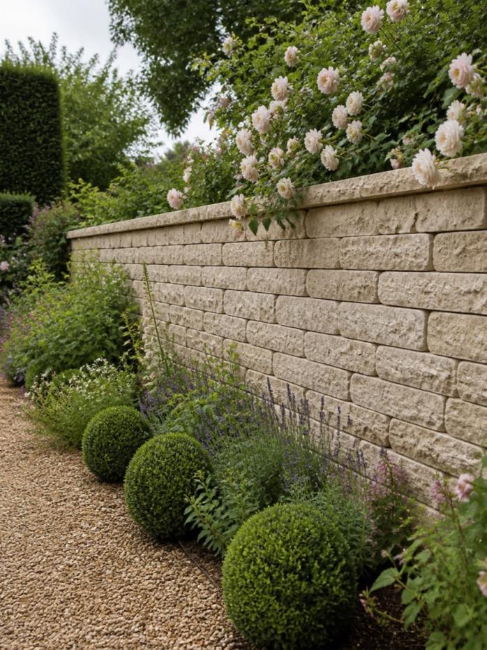 Egyptian Dijon Limestone Garden Walling - 250x100x50mm