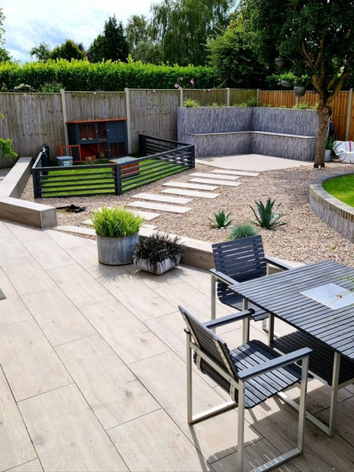 Elm Wood Effect Outdoor Planks - 1200x300x20mm