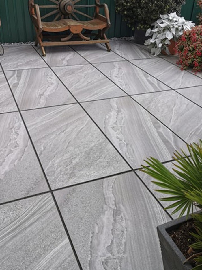 Esparada Grigio Outdoor Porcelain Paving Slabs - 1200x600x20mm