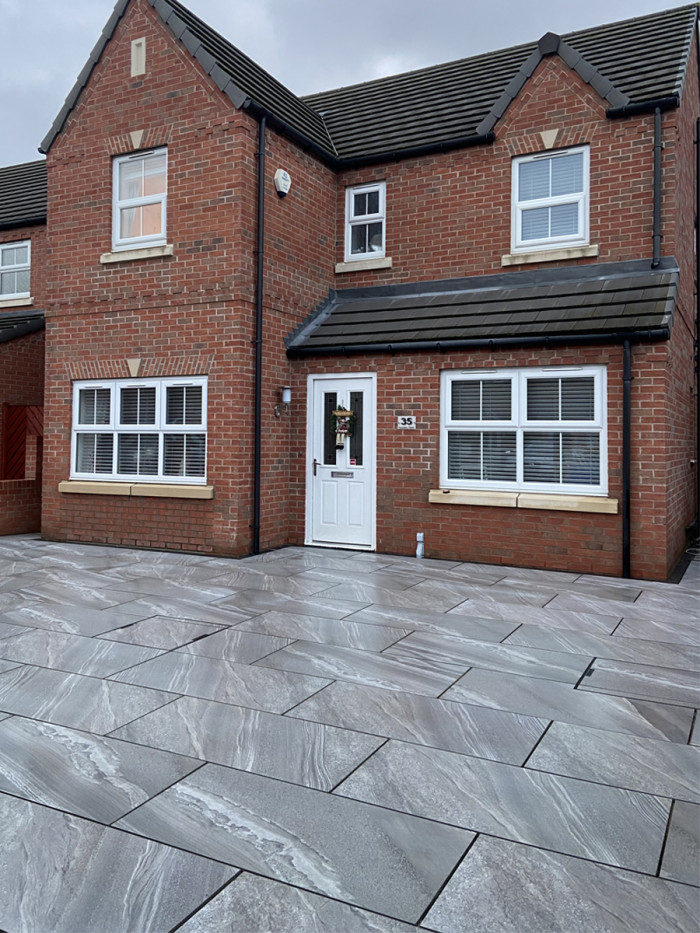 Esparada Grigio Outdoor Porcelain Paving Slabs - 1200x600x20mm