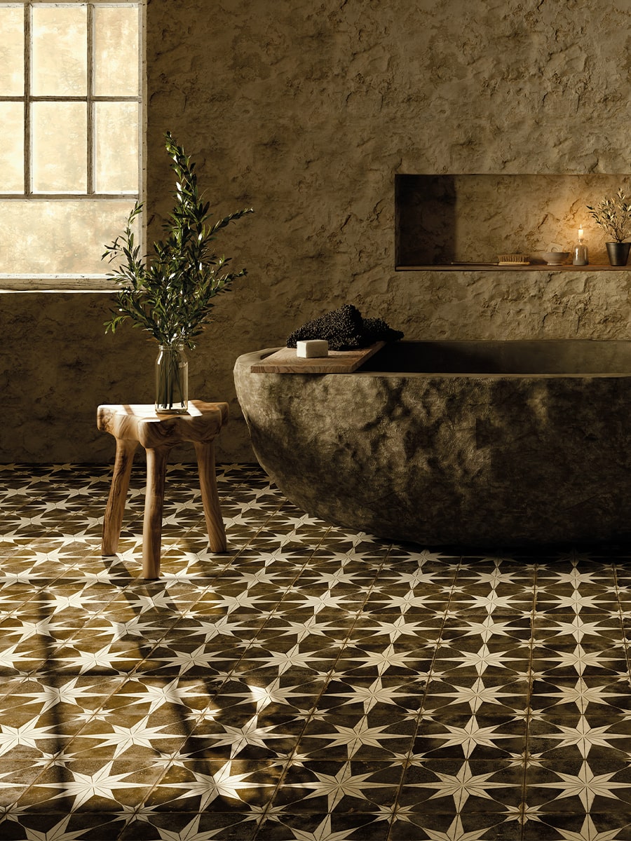 Estrella Night Star Pattern Tile - 450x450x9.5mm