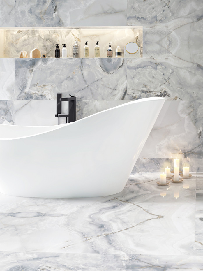 Eunoia Grey Onyx Matt Tile - 1200x600mm