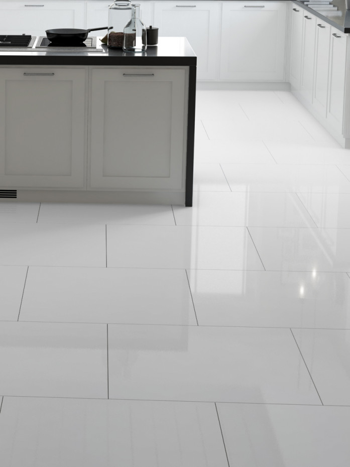 White kitchen deals wall tiles