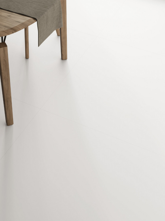 Glacier White Marble Effect Matt Tile - 1200x600mm