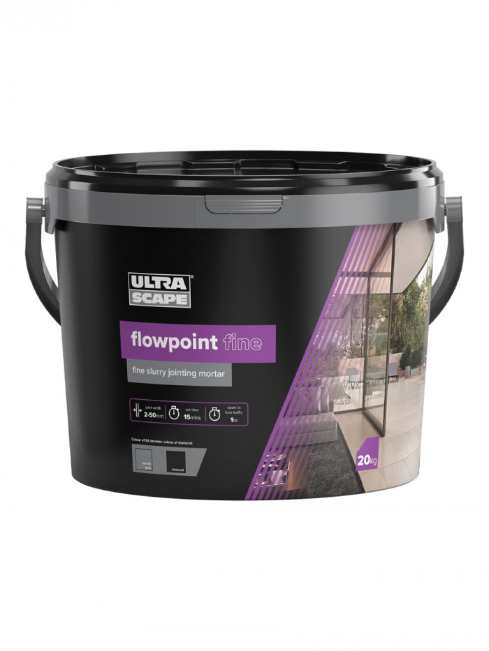 Ultra Scape Flowpoint Fine Jointing Mortar - 20kg (Natural Grey)