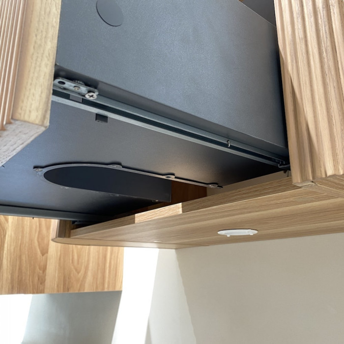 Bali Solid Wood Fluted Anthracite Vanity - 600mm|750mm