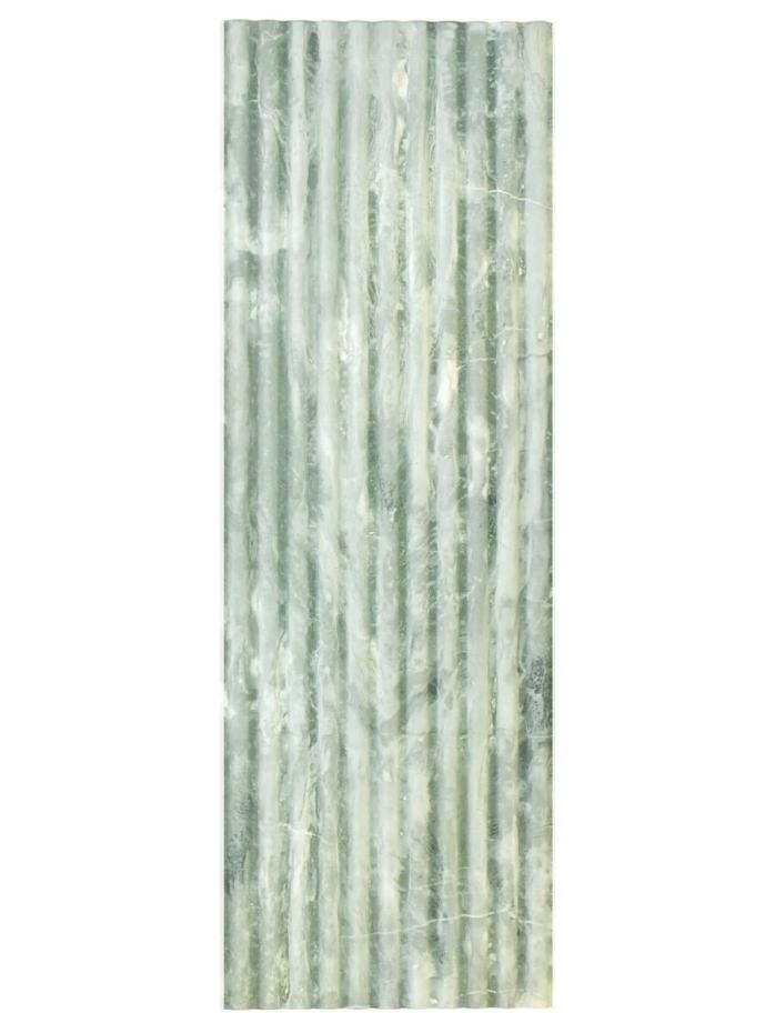 Fluted Travertino Forest Porcelain Tile - 1200x400x12mm