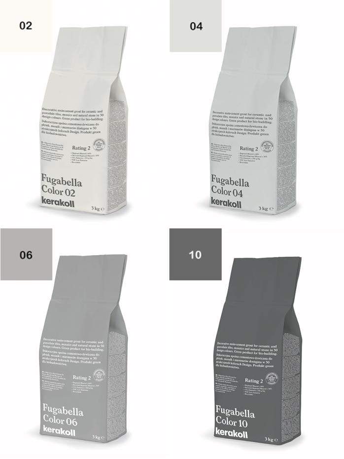 Kerakoll Fugabella Color Resin-Cement Grout - 3kg Bag (Colour Choices)