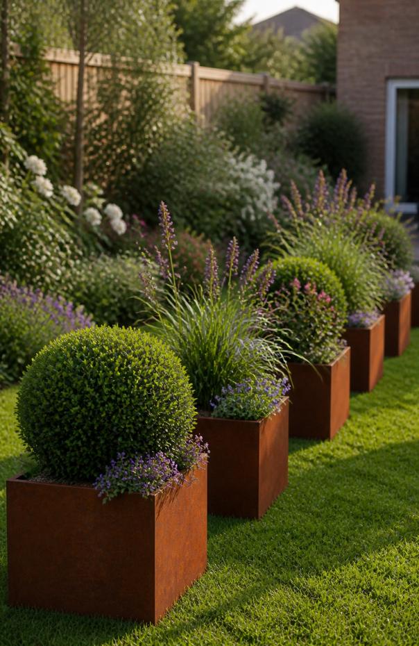 Corten Steel Planter - 600x600x600mm - Pre-Rusted