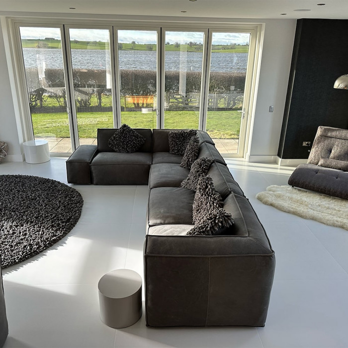 Glacier White Marble Effect Matt Tile - 1200x1200mm