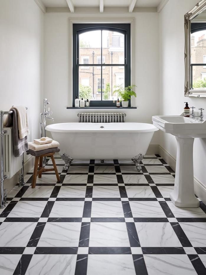 Grace Nero Porcelain Tile - 440x440x10mm