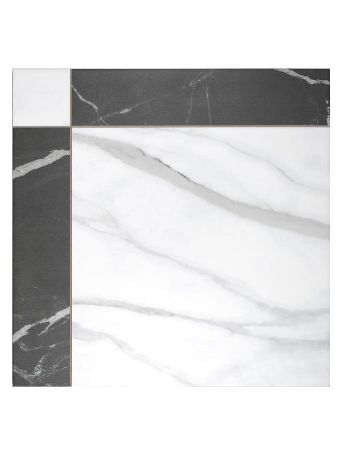 Grace Nero Porcelain Tile - 440x440x10mm