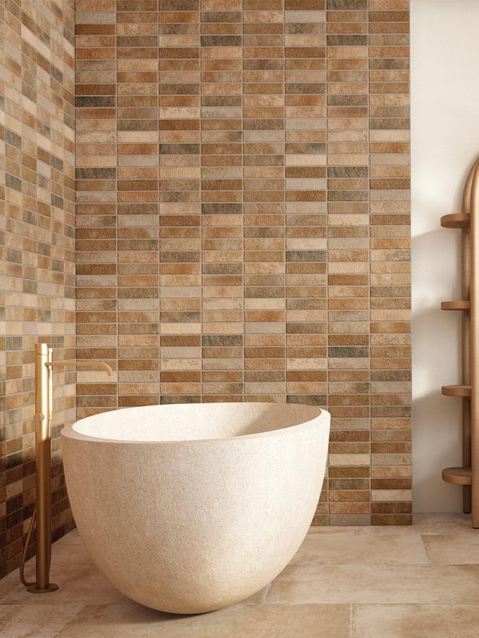 Granada Coro Brick Effect Tile - 600x400mm