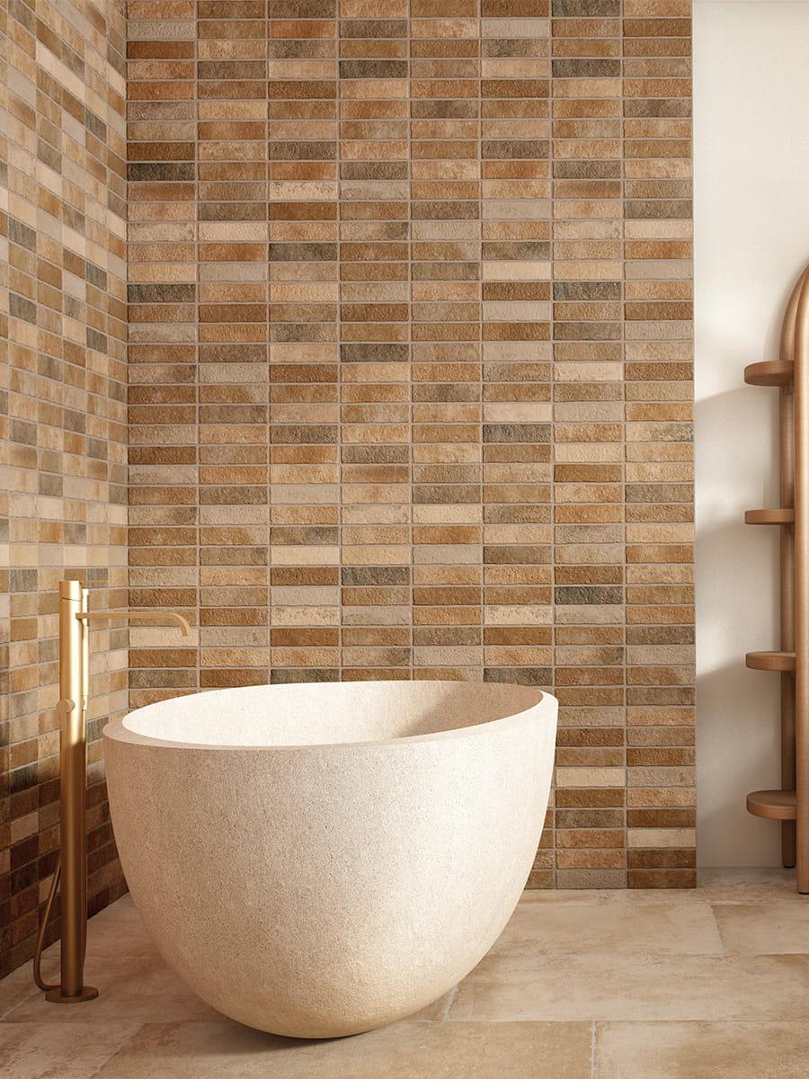 Granada Coro Brick Effect Tile - 600x400mm