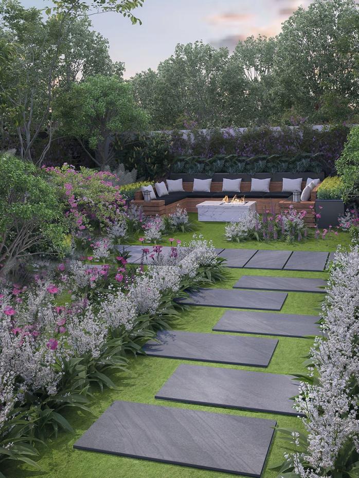 Grovak Anthracite Outdoor Tile - 1200x600x20mm