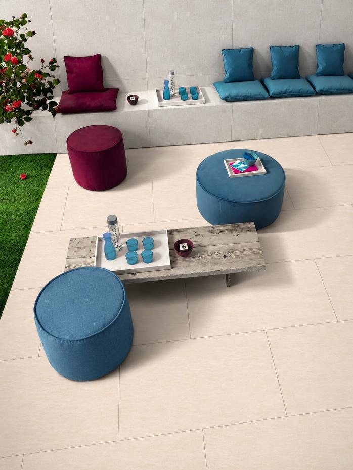 Ardesia Crema Outdoor Porcelain Paving Slabs -900x600x20mm