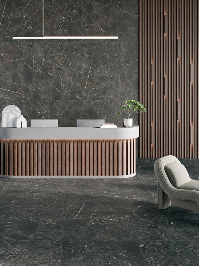 Highlands Dark Porcelain Wall & Floor Tile - 1200x600mm