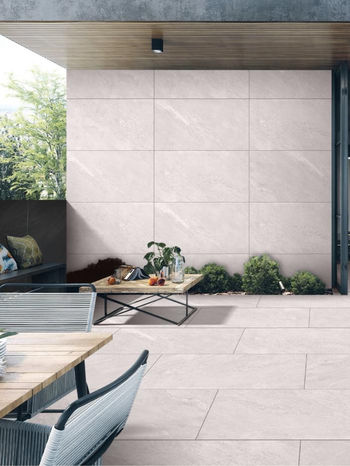 Himalayan White Porcelain Outdoor Paving Tiles- 900x600x16mm (LAST PACK)