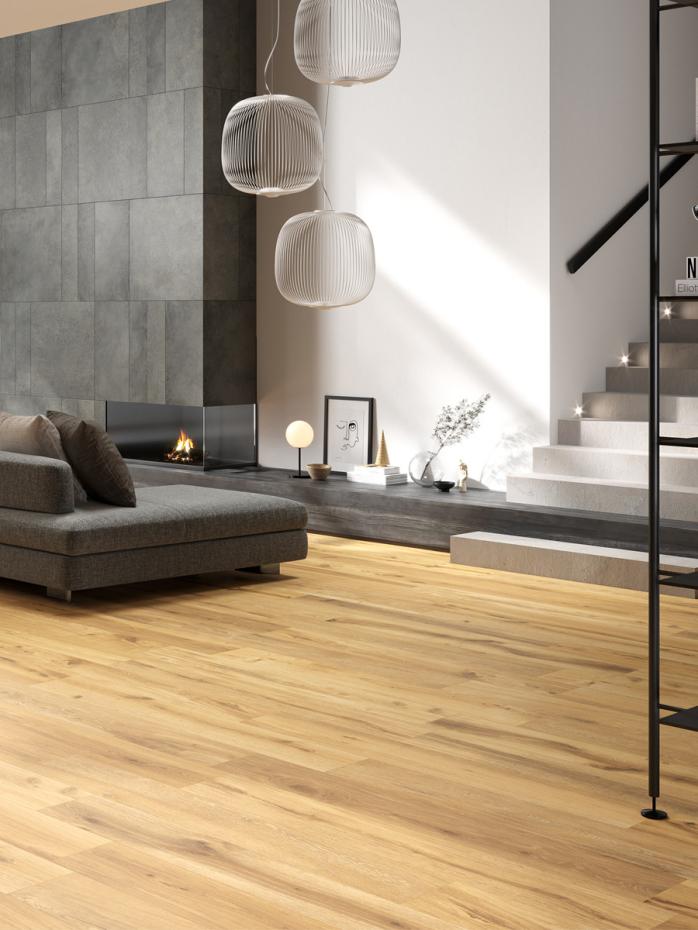 Timeless Honey Italian Wood Effect Porcelain Tile - 1200x200mm