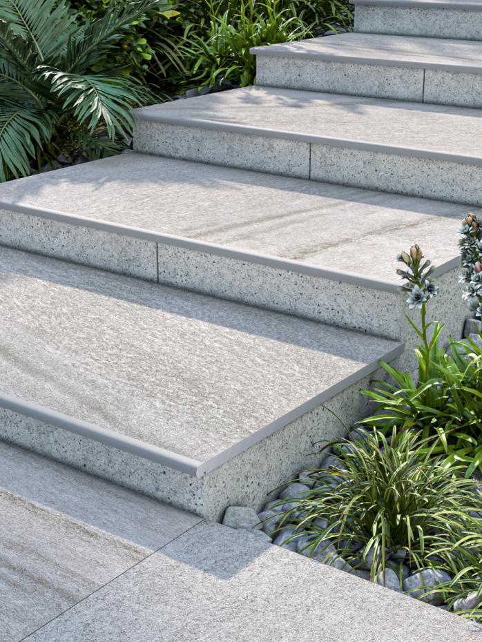 Idaho White Porcelain Bullnose Tiles - 900x450x20mm