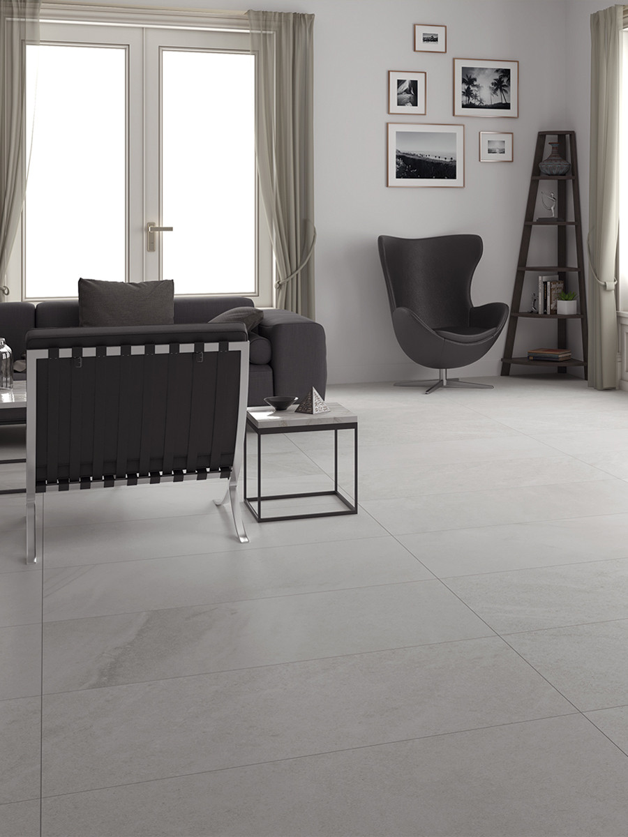 Idemo White XXXL Luxury Wall & Floor Tiles - 1200x600mm