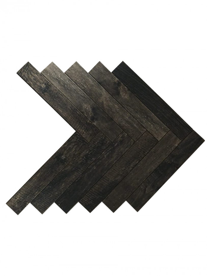 Inwood Black Herringbone Tile - 450x75mm (LAST 2 PACKS)