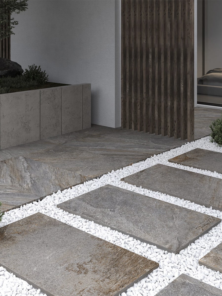 Indiana Multicolour Outdoor Porcelain Paving Slabs - 1200x600x20mm