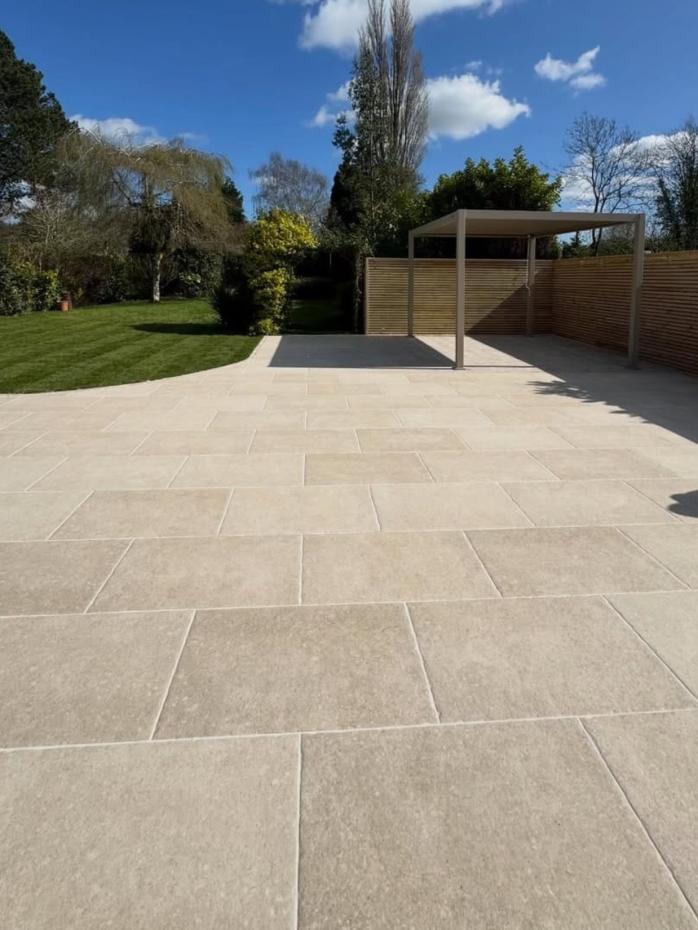 Jersey Beige Antique Chiselled Edge Porcelain Slab - 905x605x20mm