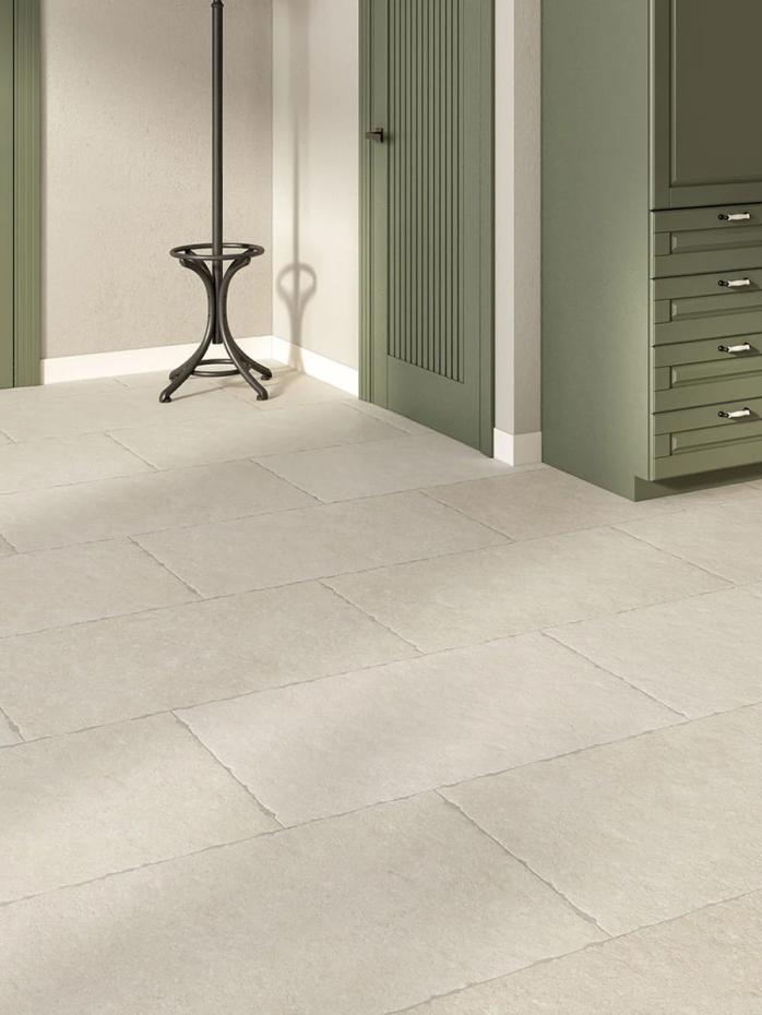 Jersey Cream Antique Chiselled Edge Porcelain Tile - 600x400x9mm