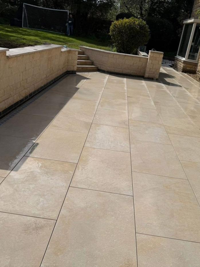 Jurassic Quartzite Outdoor Porcelain Paving Slabs - 900x600x20mm