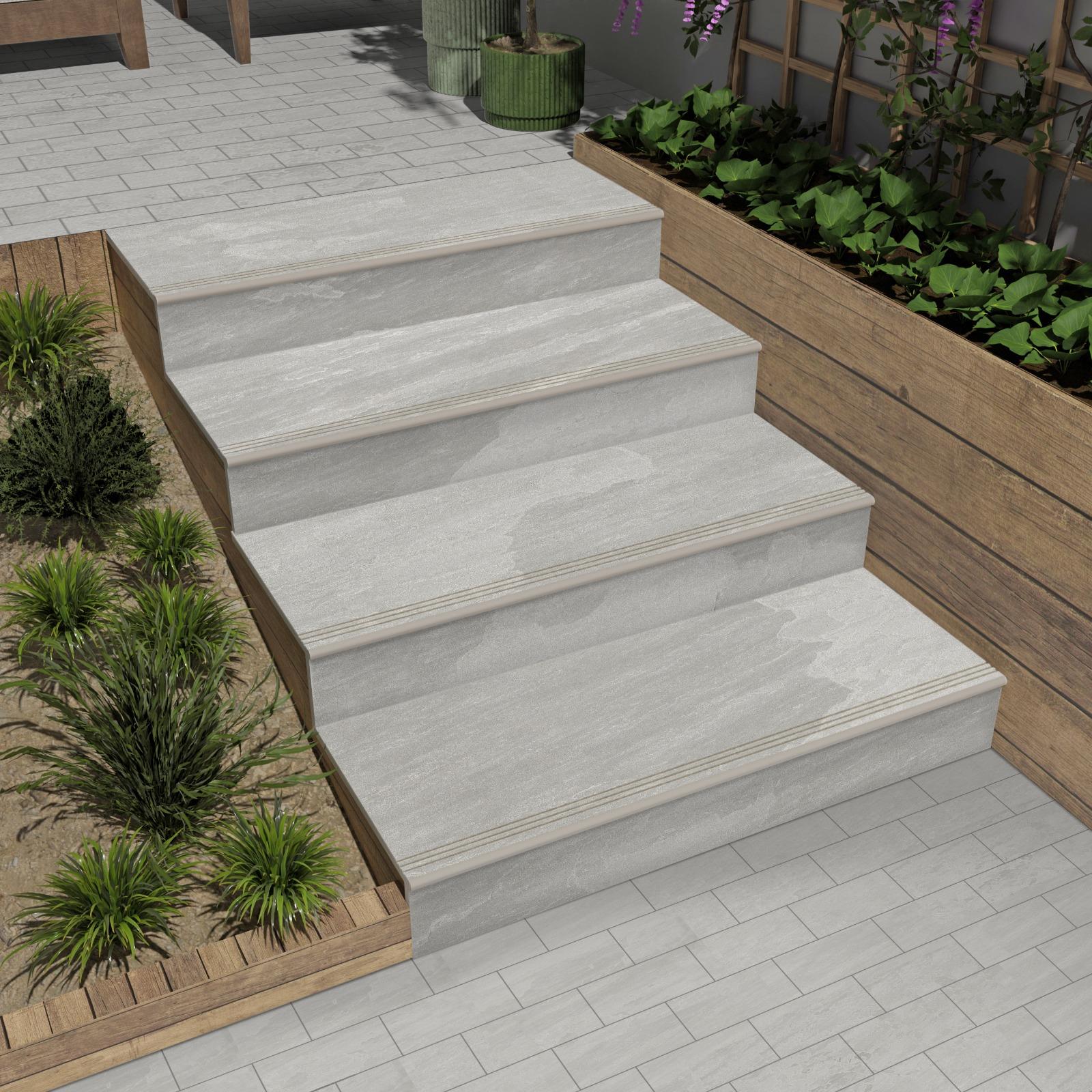 Kandla Grey Bullnose 900x450mm Kandla Grey Bullnose 900x450mm