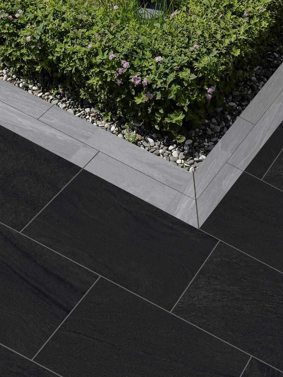 Kandla Grey Edging Porcelain Plank -900x150x20mm