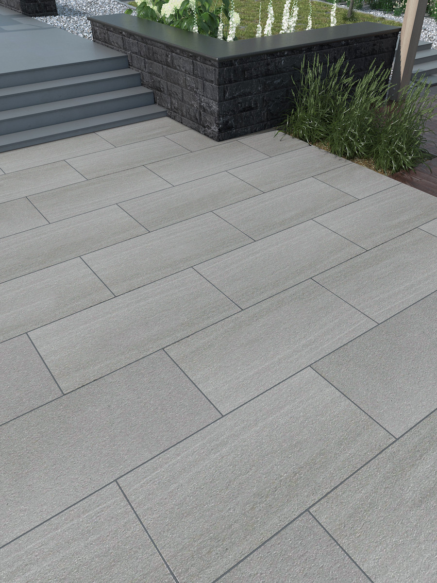 Kandla Grey Sawn and Flamed Textured King Size Slabs - 1200x600 Pack