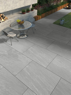 Kandla Grey Outdoor Porcelain Paving Slabs -1200x600x20mm