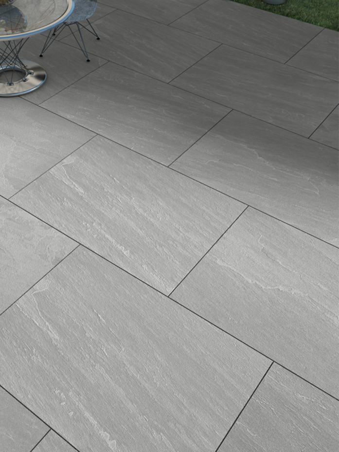 Kandla Grey Outdoor Porcelain Paving Slab -1200x600x20mm