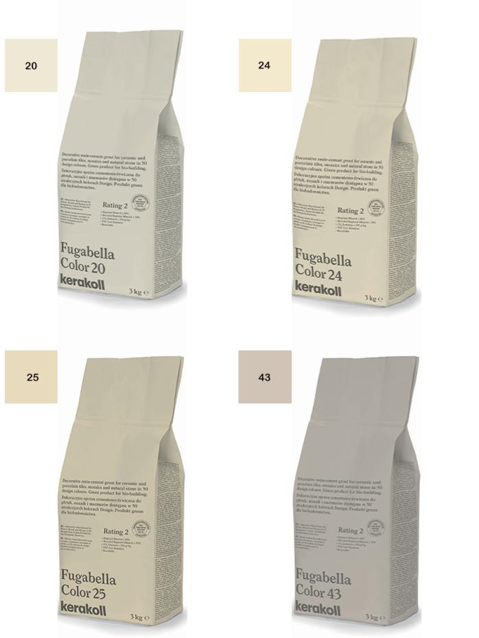 Kerakoll Fugabella Color Resin-Cement Outdoor Grout - 9kg Bag (Colour Choices)