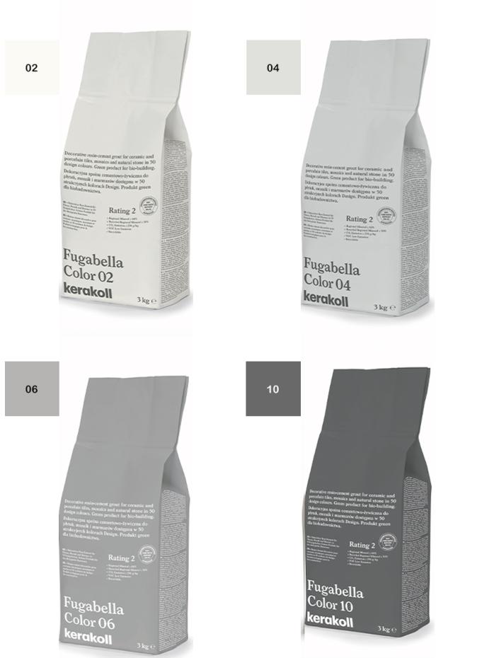 Kerakoll Fugabella Color Resin-Cement Grout - 3kg Bag (Colour Choices)