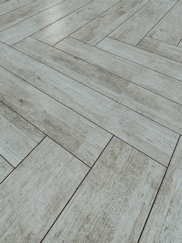 Herringbone Wood Effect Porcelain Floor Tile Grey Wood Effect Tile