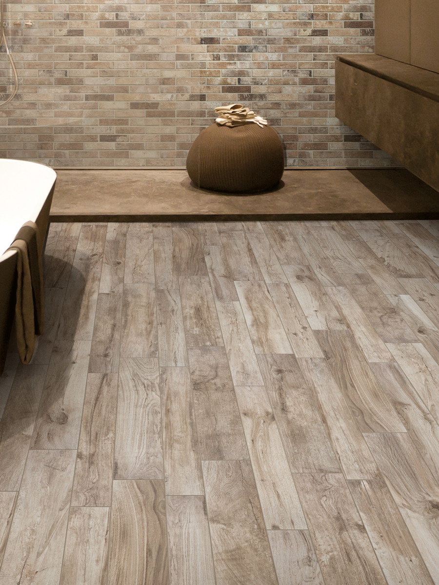 Living Marrone Italian Wood Effect Floor Tiles - 1000x205(mm)