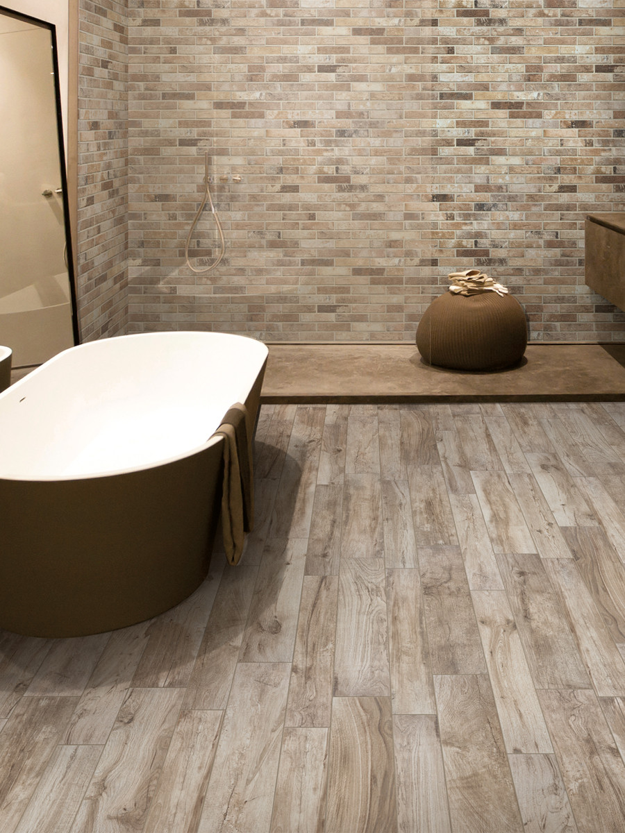 Living Marrone Italian Wood Effect Floor Tiles - 1000x205(mm)