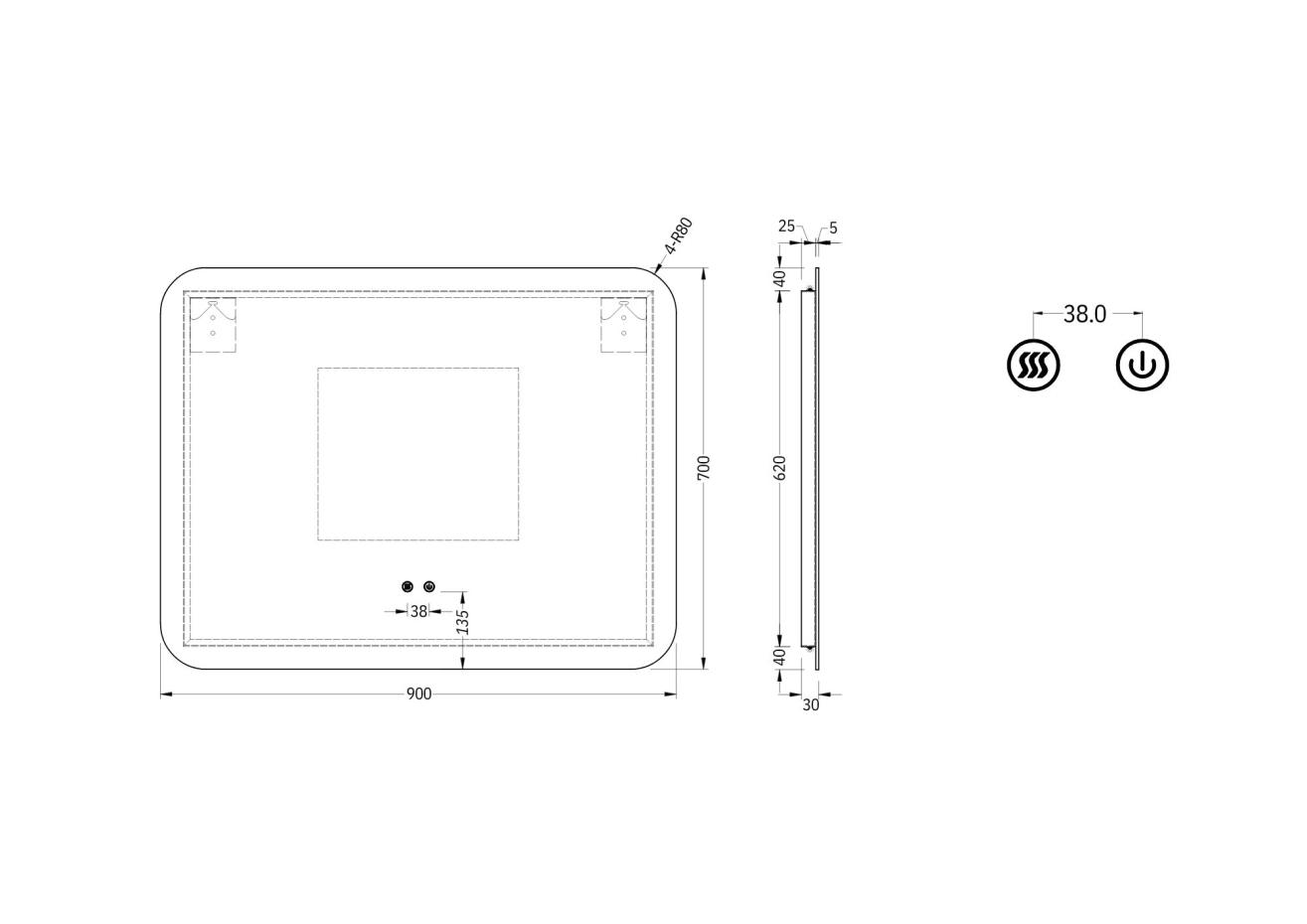 London Solid Wood Fluted Bathroom Vanity With Stone Basin - 900mm