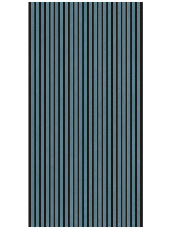 Ludo Nova Blu Nero Luxury Italian Fluted Wall Tile - 1200x600mm