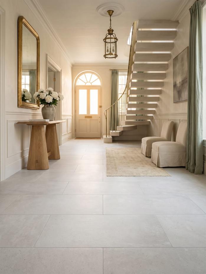 Luna White Wall & Floor Tile - 1200x600mm
