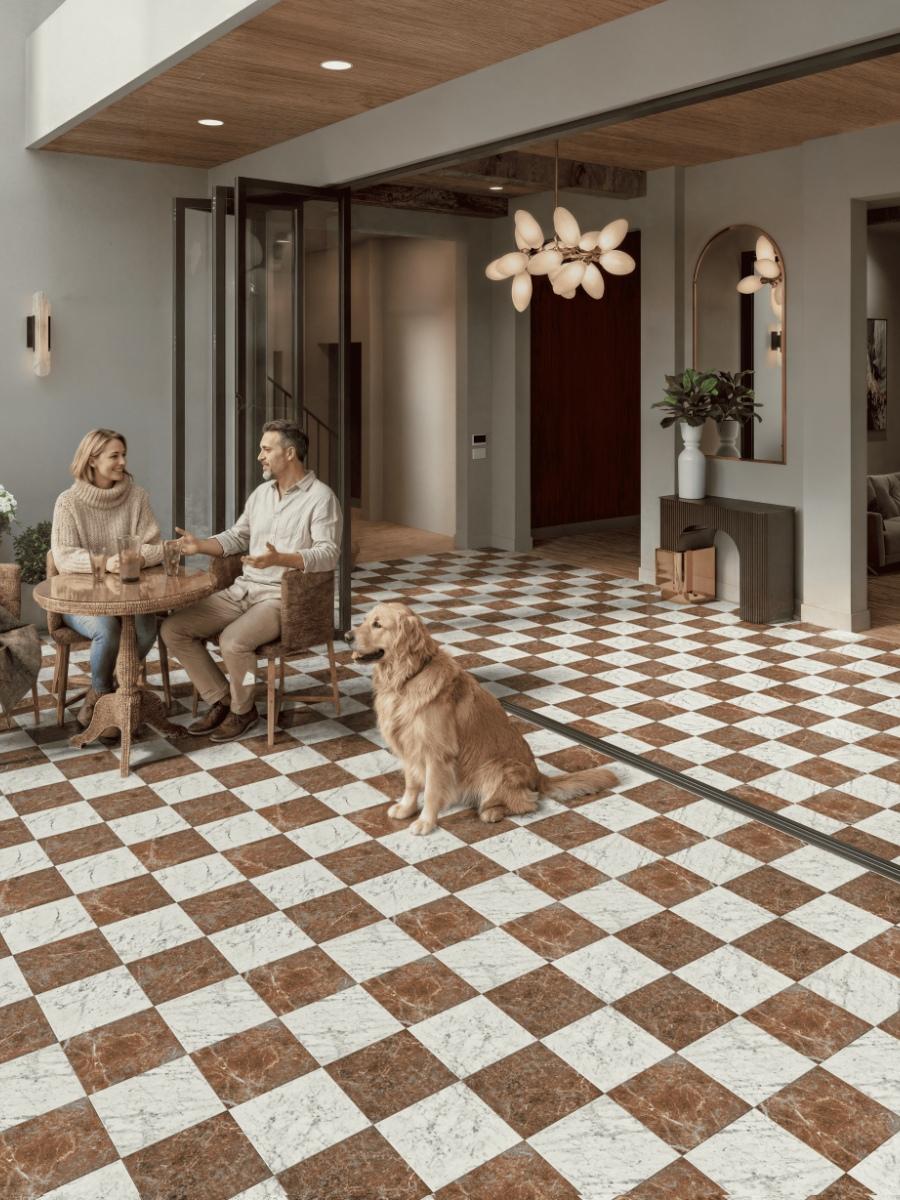 Lusso Rosso Outdoor Porcelain Paving Tiles - 300x300x20mm Lusso Rosso Outdoor Porcelain Paving Tiles - 300x300x20mm